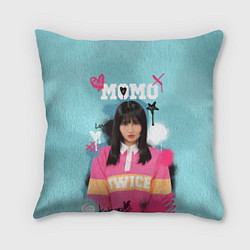 Подушка квадратная K - pop Momo, цвет: 3D-принт