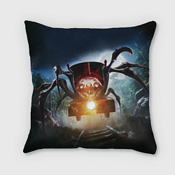 Подушка квадратная Charles choo choo, цвет: 3D-принт