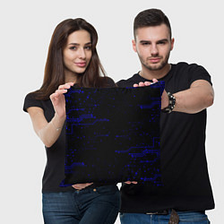 Подушка квадратная Абстрактный цифровой фон, цвет: 3D-принт — фото 2