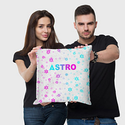Подушка квадратная Neon Astro, цвет: 3D-принт — фото 2