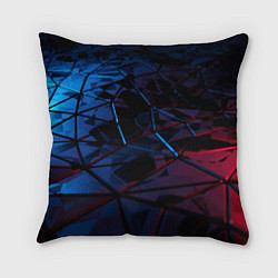 Подушка квадратная Абстрактные грани, цвет: 3D-принт
