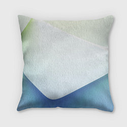 Подушка квадратная Пастель из трёх цветов, цвет: 3D-принт