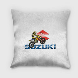 Подушка квадратная Suzuki motorcycle