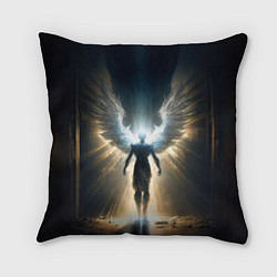 Подушка квадратная Парящий мужчина ангел, цвет: 3D-принт