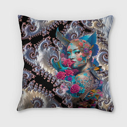 Подушка квадратная Japanese beauty - irezumi