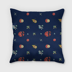 Подушка квадратная Паттерн - космос