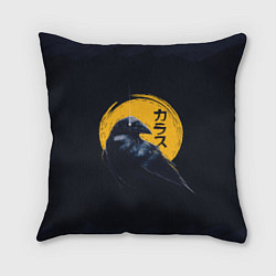 Подушка квадратная Raven and moon