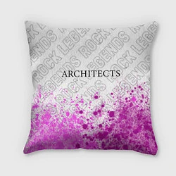 Подушка квадратная Architects rock legends: символ сверху, цвет: 3D-принт