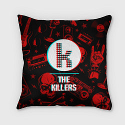 Подушка квадратная The Killers rock glitch, цвет: 3D-принт