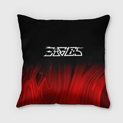 Подушка квадратная Eagles red plasma, цвет: 3D-принт