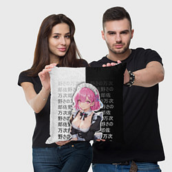 Подушка квадратная Рам - аниме ре зеро, цвет: 3D-принт — фото 2