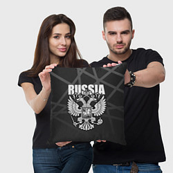 Подушка квадратная Russia - герб РФ, цвет: 3D-принт — фото 2