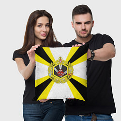Подушка квадратная РХБЗ - символика, цвет: 3D-принт — фото 2