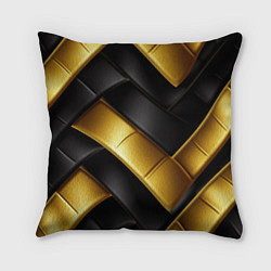 Подушка квадратная Gold black luxury