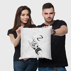 Подушка квадратная Evanescence и рок символ, цвет: 3D-принт — фото 2