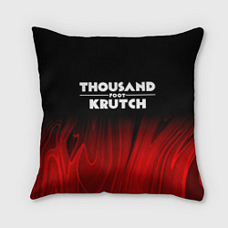 Подушка квадратная Thousand Foot Krutch red plasma, цвет: 3D-принт