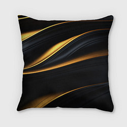 Подушка квадратная Black gold texture, цвет: 3D-принт