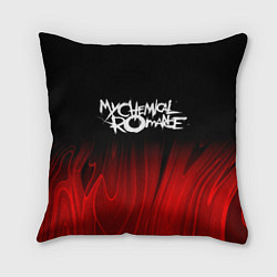 Подушка квадратная My Chemical Romance red plasma, цвет: 3D-принт