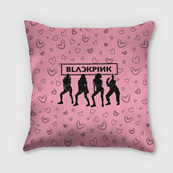 Подушка квадратная Blackpink силуэт