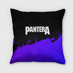 Подушка квадратная Pantera purple grunge, цвет: 3D-принт