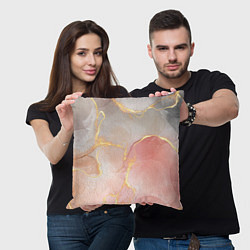 Подушка квадратная Texture and glitter, цвет: 3D-принт — фото 2