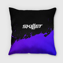 Подушка квадратная Skillet purple grunge, цвет: 3D-принт