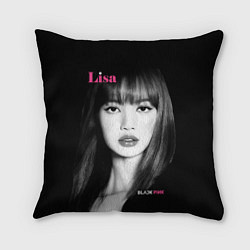 Подушка квадратная Blackpink Lisa Portrait, цвет: 3D-принт