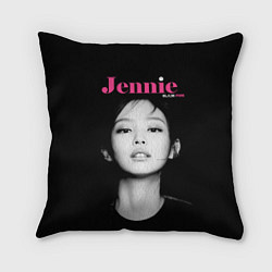 Подушка квадратная Blackpink Jennie Portrait, цвет: 3D-принт