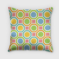 Подушка квадратная Color geometria, цвет: 3D-принт
