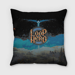 Подушка квадратная Loop Hero world, цвет: 3D-принт
