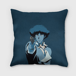 Подушка квадратная Spike Spiegel blue