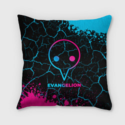 Подушка квадратная Evangelion - neon gradient, цвет: 3D-принт