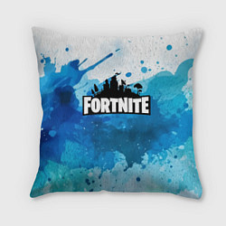 Подушка квадратная Fortnite Logo Paint, цвет: 3D-принт