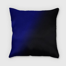 Подушка квадратная Градиент ультрамарин, цвет: 3D-принт