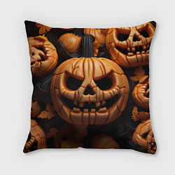 Подушка квадратная Pumpkin Halloween, цвет: 3D-принт