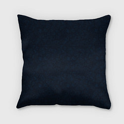 Подушка квадратная Абстракция тёмно-синий ажурный, цвет: 3D-принт