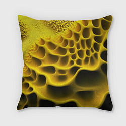 Подушка квадратная Yellow background, цвет: 3D-принт
