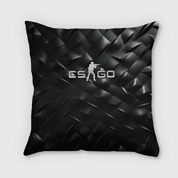 Подушка квадратная CS GO black chrome, цвет: 3D-принт