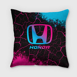 Подушка квадратная Honda - neon gradient, цвет: 3D-принт