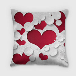 Подушка квадратная С любовью для вас, цвет: 3D-принт