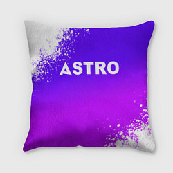 Подушка квадратная Astro neon background, цвет: 3D-принт
