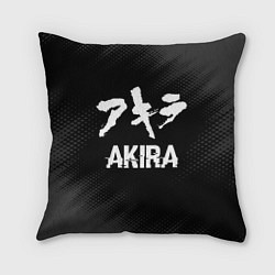 Подушка квадратная Akira glitch на темном фоне, цвет: 3D-принт