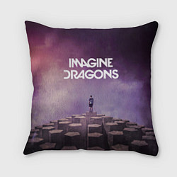 Подушка квадратная Imagine Dragons обложка альбома Night Visions, цвет: 3D-принт