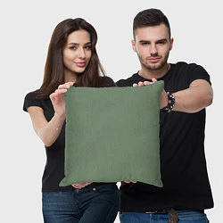 Подушка квадратная Защитный хаки, цвет: 3D-принт — фото 2
