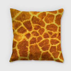 Подушка квадратная Шкура жирафа - текстура, цвет: 3D-принт