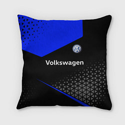 Подушка квадратная Фольцваген - blue uniform, цвет: 3D-принт