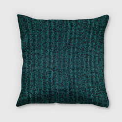 Подушка квадратная Паттерн мозаика зелёный, цвет: 3D-принт