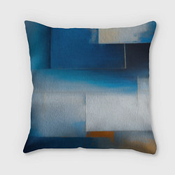 Подушка квадратная Синяя палитра, цвет: 3D-принт