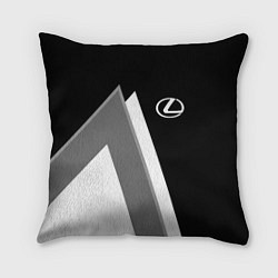 Подушка квадратная Лексус - спортивный серый, цвет: 3D-принт