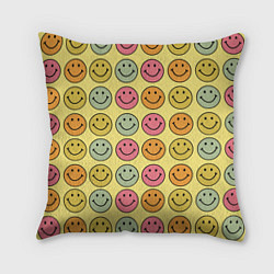 Подушка квадратная Smiley, цвет: 3D-принт